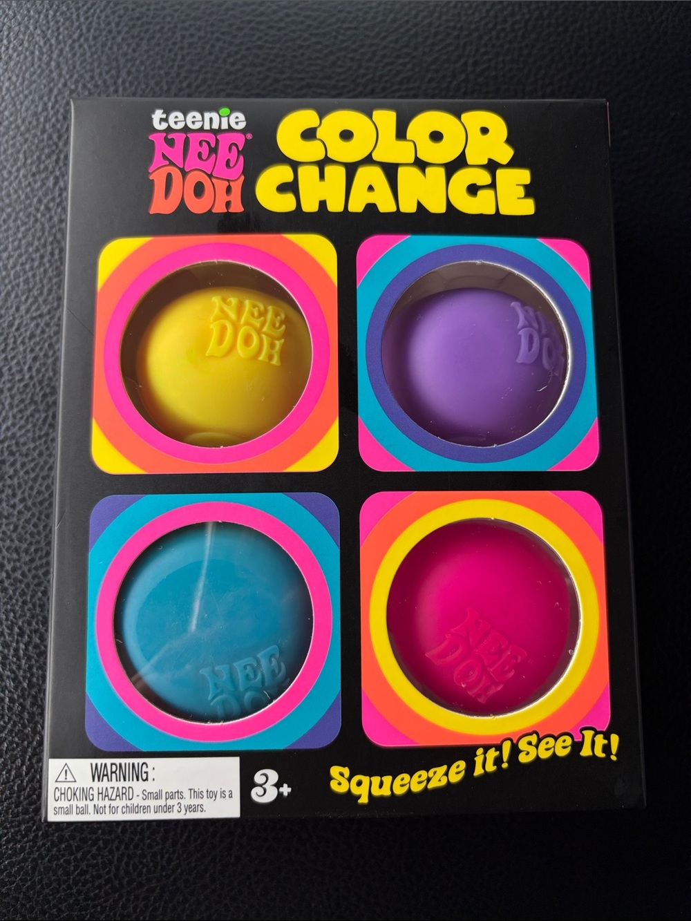 Teenie Needoh color Change  - Yellow, Purple, Blue, Pink